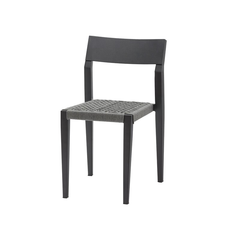 Source Contract Belmont Side Rope Stacking Patio Dining Chair