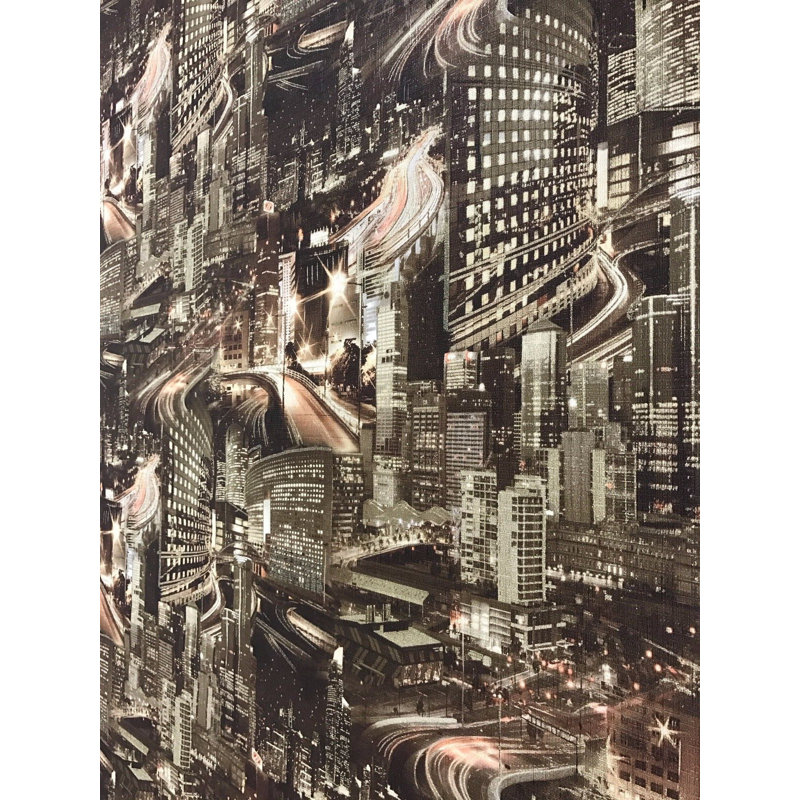 Ebern Designs Sonnenberg Washable Modern City Vinyl Non Woven 33