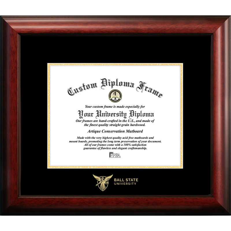 Campus Images Ncaa Ball State Cardinals Gold Embossed Diploma Frame Wayfair