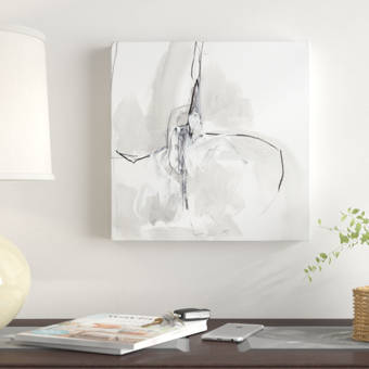 East Urban Home Monochrome Gestures Viii Acrylic Painting Print