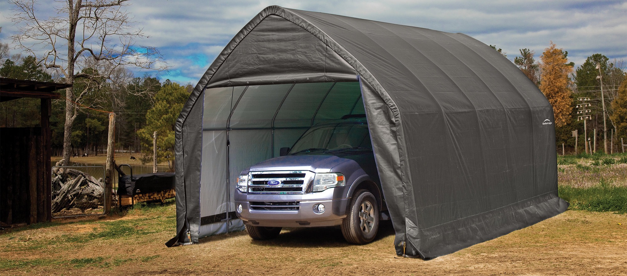 Тентованный гараж. Гараж в коробке shelterlogic 3x4. 4 м. 6x2. 6x2.