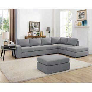 Go to store & view more images Gosnell Modular Sectional with Ottoman by Greyleigh