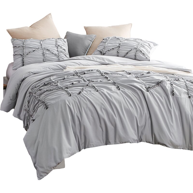 Greyleigh Centerton Textured Oversized Single Duvet Cover