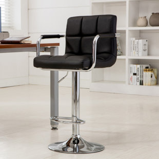 Hanson Adjustable Height Swivel Bar Stool by Porthos Home