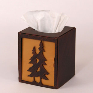 Go to store & view more images Coast Lamp Mfg. Pine Tree Square Tissue Box Cover