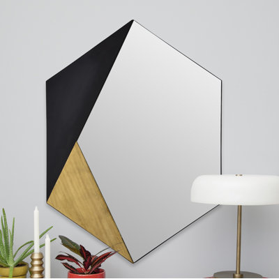 Carolyne Modern and Contemporary Frameless Accent Mirror