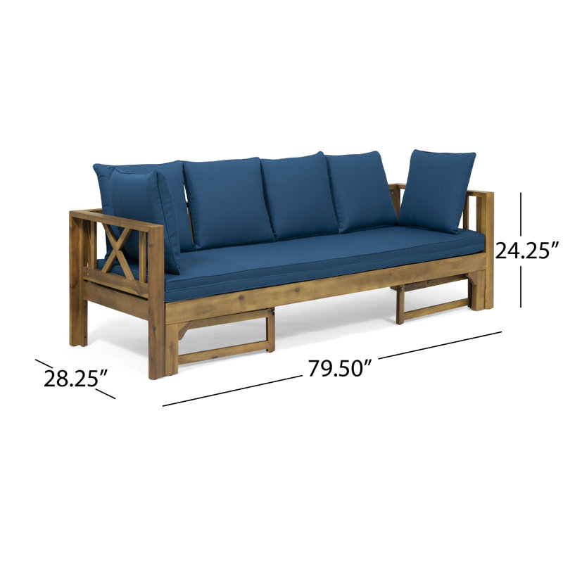 Trevion Extendable Patio Sofa With Cushions