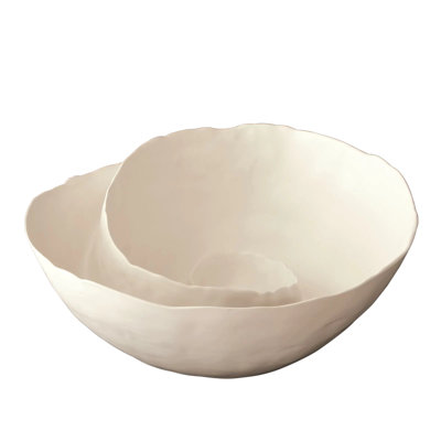 Spiral Bowl-Matte White
