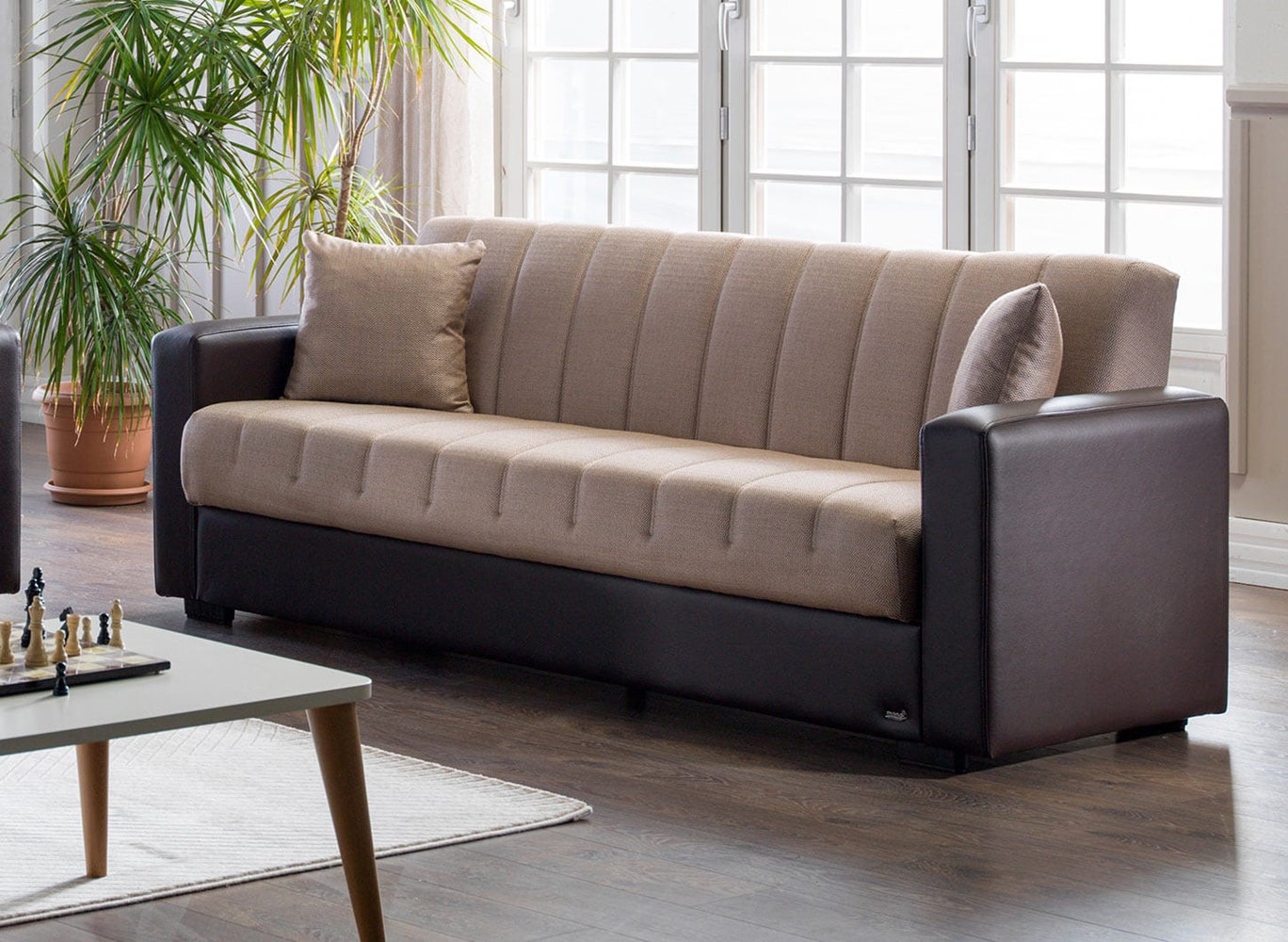 Ebern Designs Aaliyahrose 88 6 Square Arm Sofa Bed Wayfair