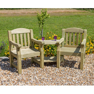 Doppelbank Emily aus Holz von Zest 4 Leisure