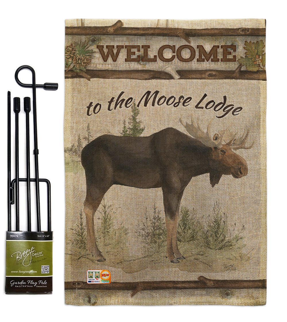 The Moose Lodge 2 Sided Polyester Blend 1 5 X Ft Garden Flag The Moose Lodge 2 Sided Polyester Blend 1 5 X Ft Garden Flag