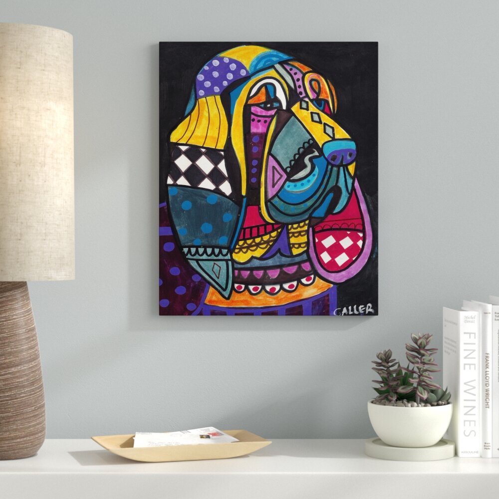 Heather Galler Bloodhound Dog Gallery Wrapped Canvas 16"x20" 