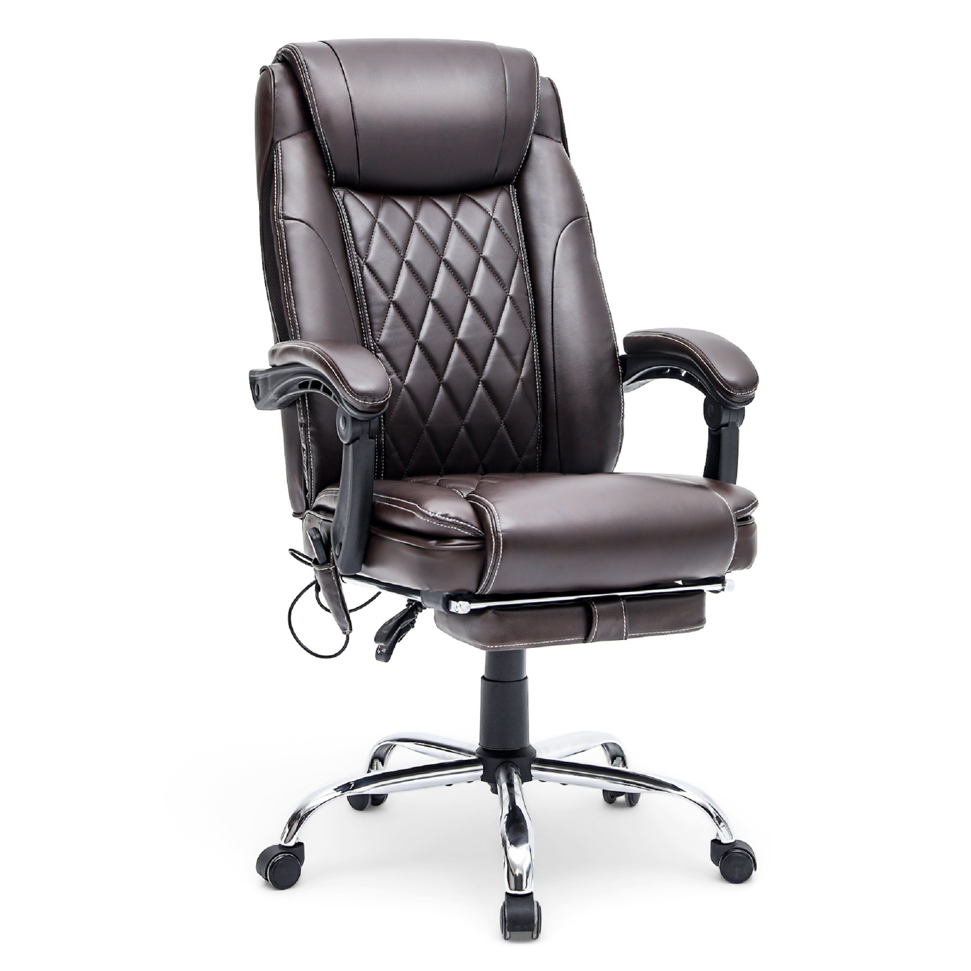 Inbox Zero Kacy-Leigh Ergonomic Heated Massage Executive Chair | Wayfair