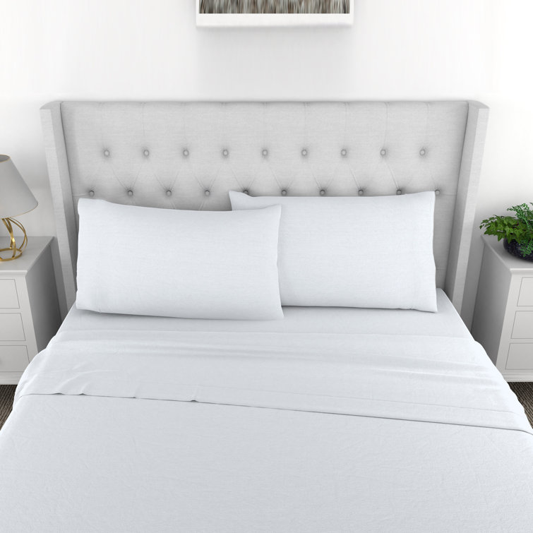 Long Pure White King Sheet " 400 Fitted Sheets Thread Count 100% Cotton Only 