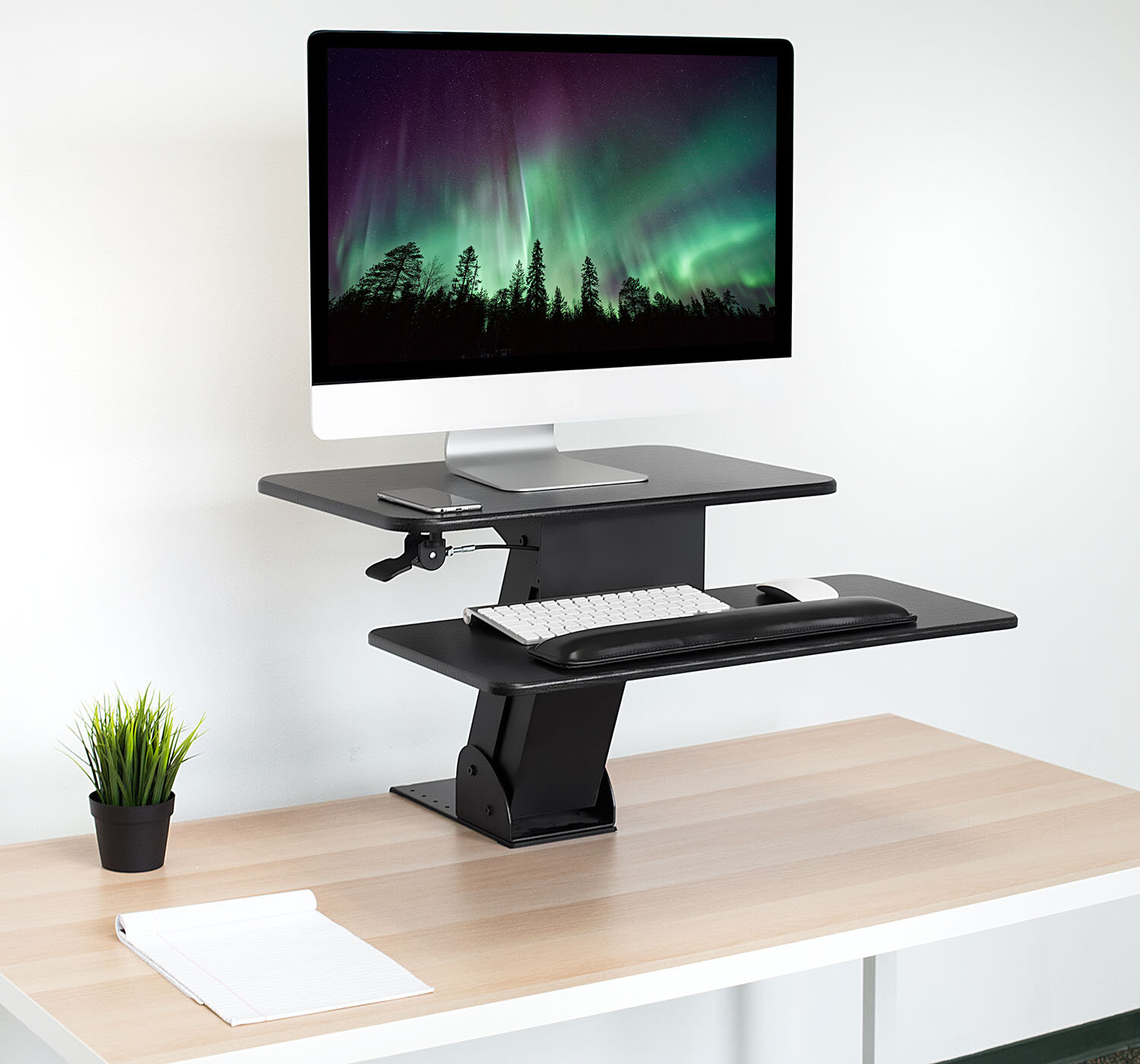 Mount It Ergonomic Height Adjustable Tabletop Standing Desk