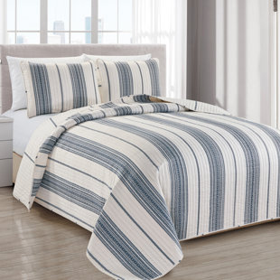 Navy Striped Quilts Coverlets Sets You Ll Love In 2021 Wayfair