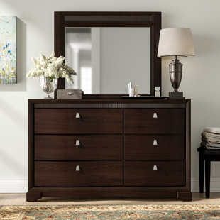 Go to store & view more images Three Posts Cardone 6 Drawer Double Dresser with Mirror