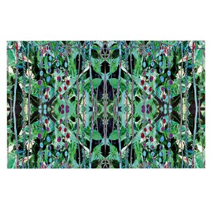 Danii Pollehn 'Grun' Abstract Decorative Doormat