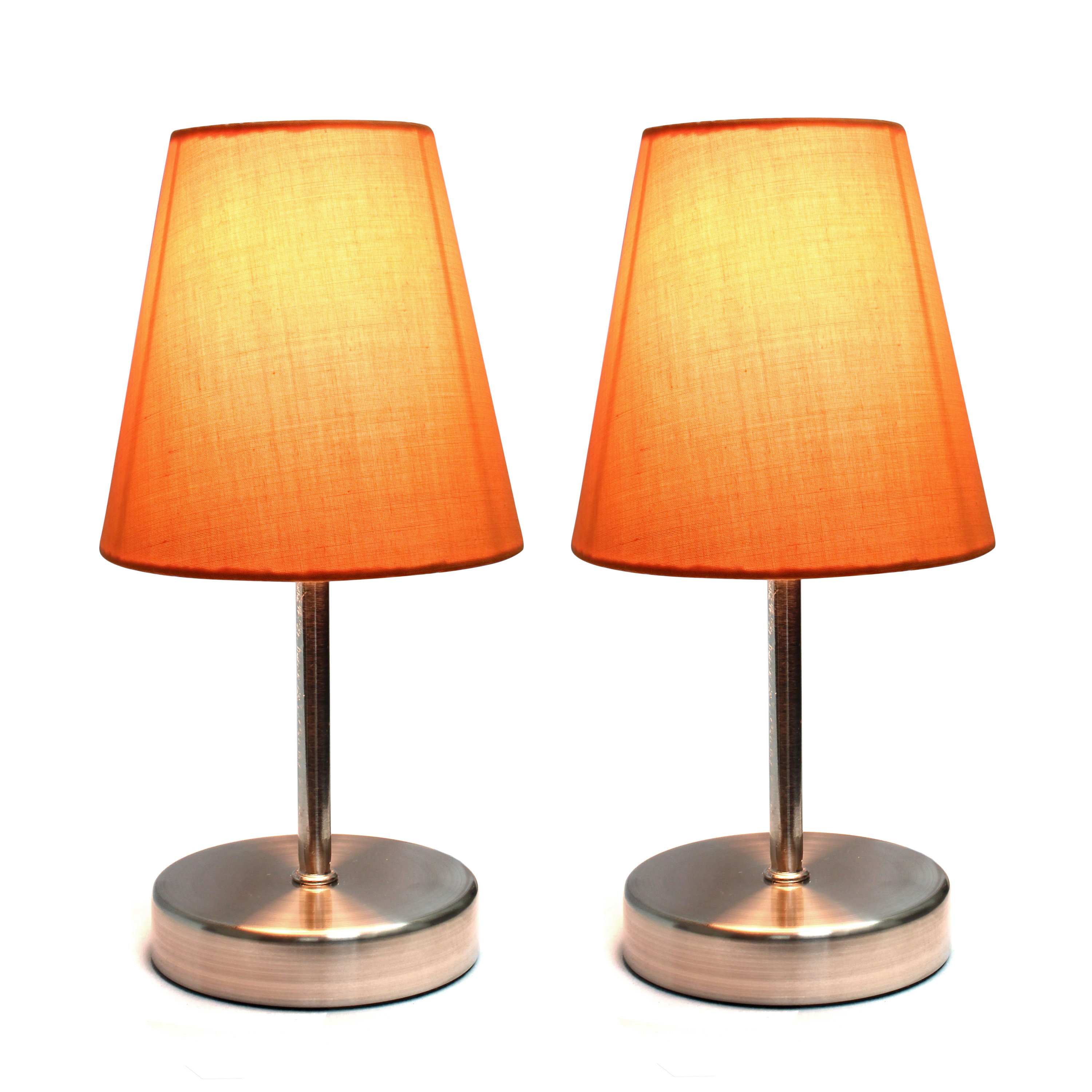 orange lamp shades table lamps