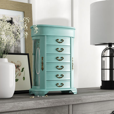 2 Door Wood Jewelry Box