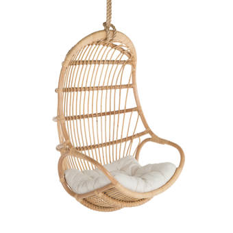 Greyleigh Briaroaks Hanging Rattan Swing Chair Reviews Wayfair
