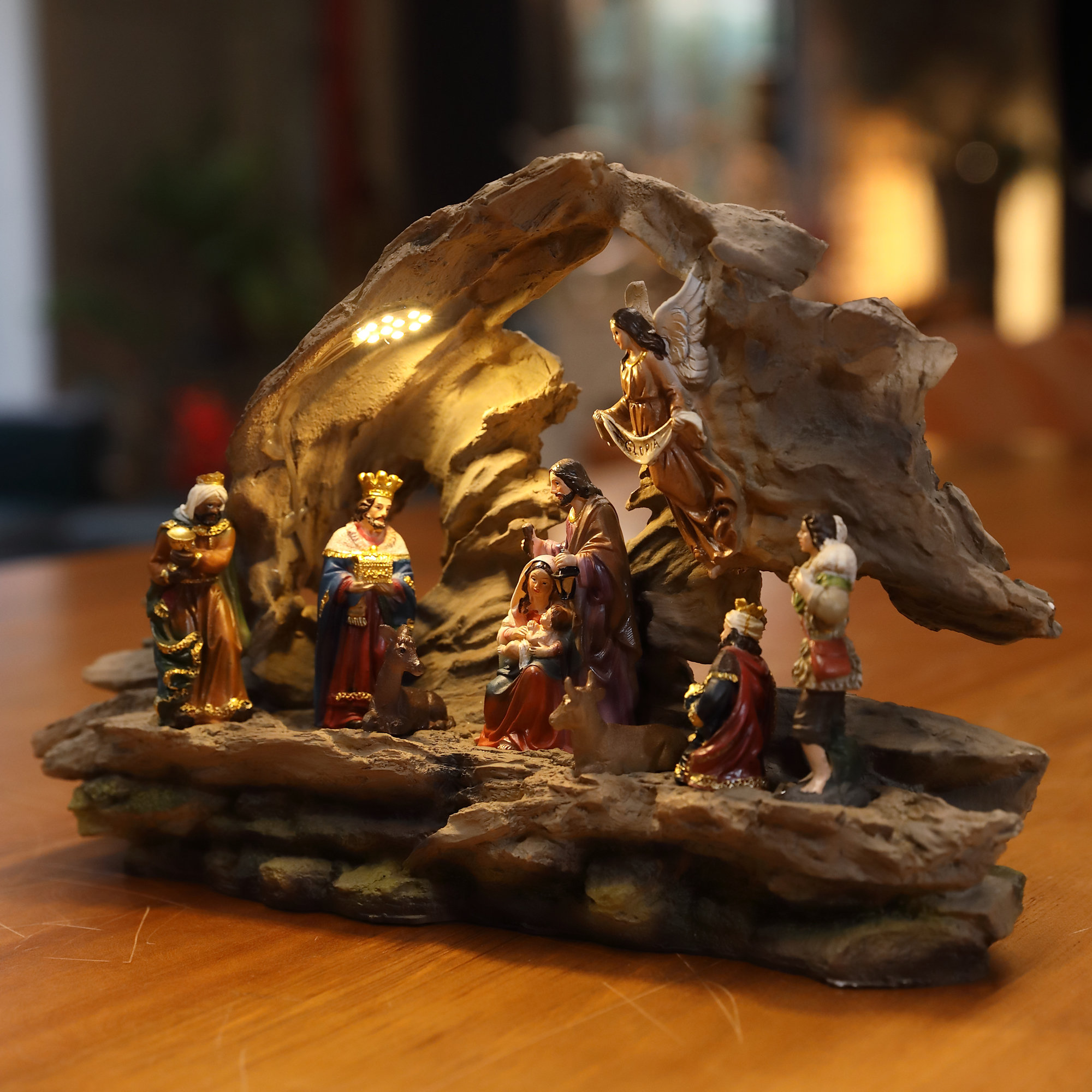 Zayton Grotto Nativity Set Wayfair