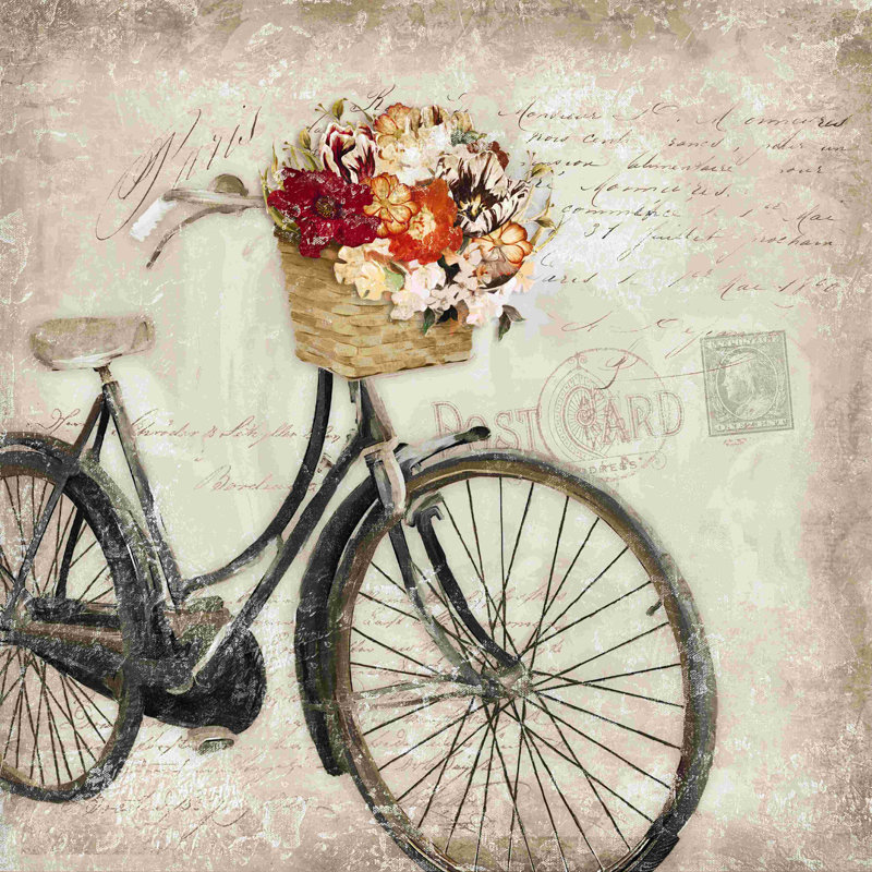 Vintage Bike - Wrapped Canvas Graphic Art Size: 30" W x 30" H