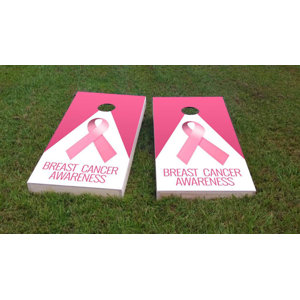 Breast Cancer Awareness Light Weight Cornhole Game Set