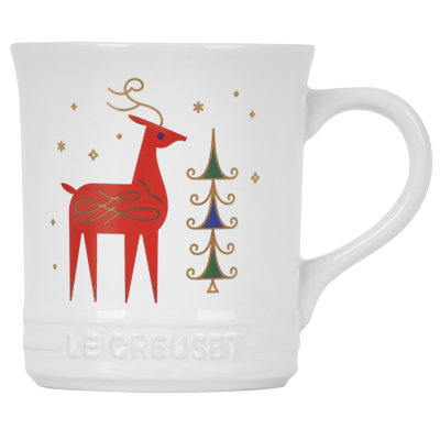 Le Creuset Noel Reindeer Coffee Mug Le Creuset
