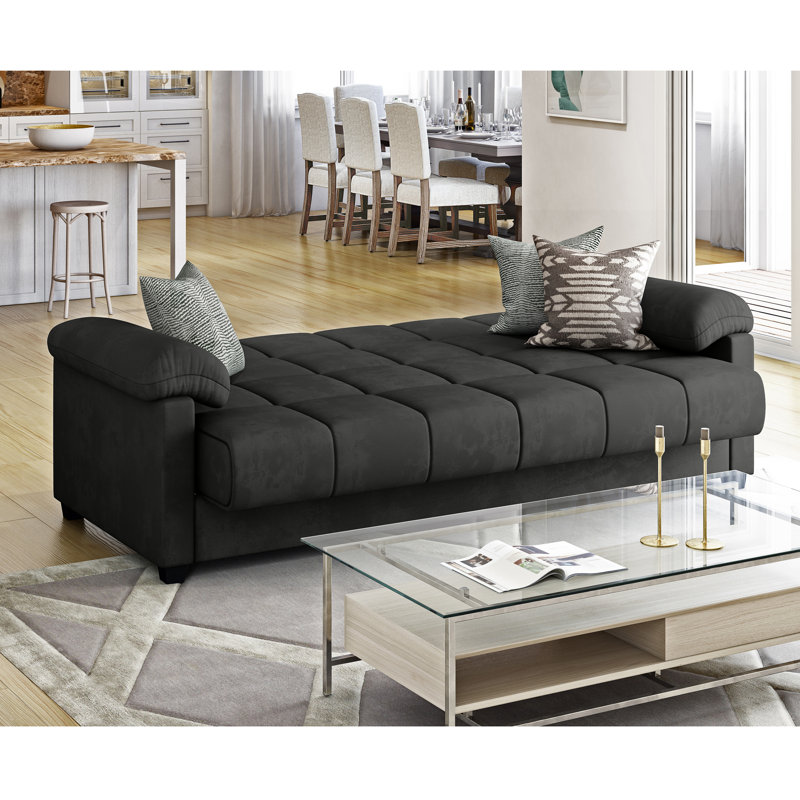 Andover Mills Minter 87 Pillow Top Arm Sleeper Sofa Bed Reviews