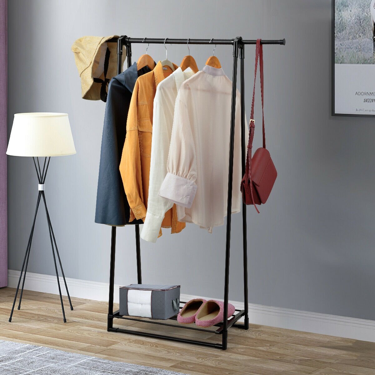 Rebrilliant Rhona 38 5 Clothes Rack Wayfair