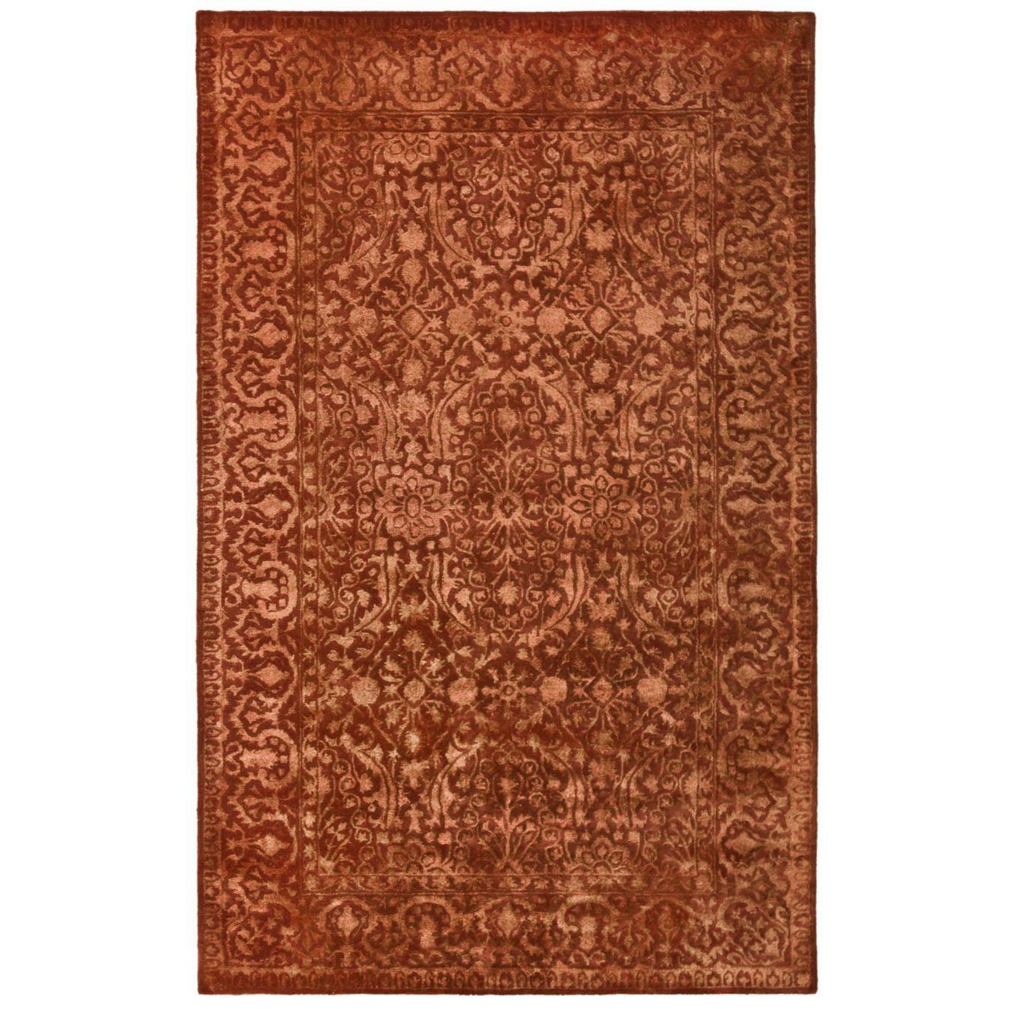 Safavieh Silk Road Hand Tufted Wool Rust Area Rug Reviews Wayfair