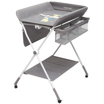 black metal changing table