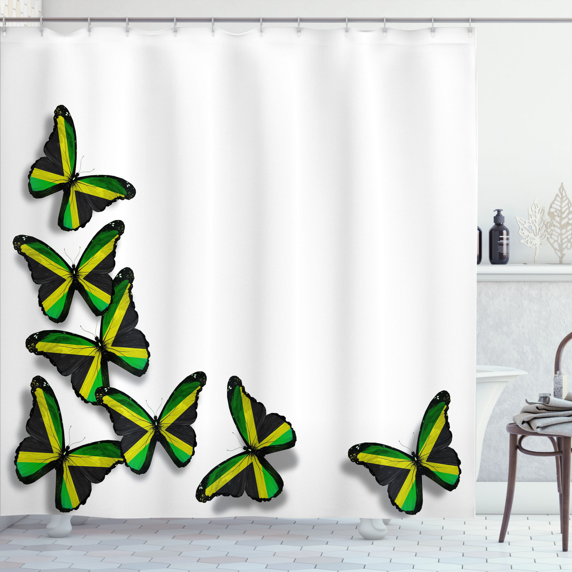 East Urban Home Jamaican Shower Curtain Set + Hooks Wayfair