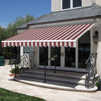 Heritagepatios 26 Ft W X 8 Ft D Metal Standard Patio Awning Wayfair