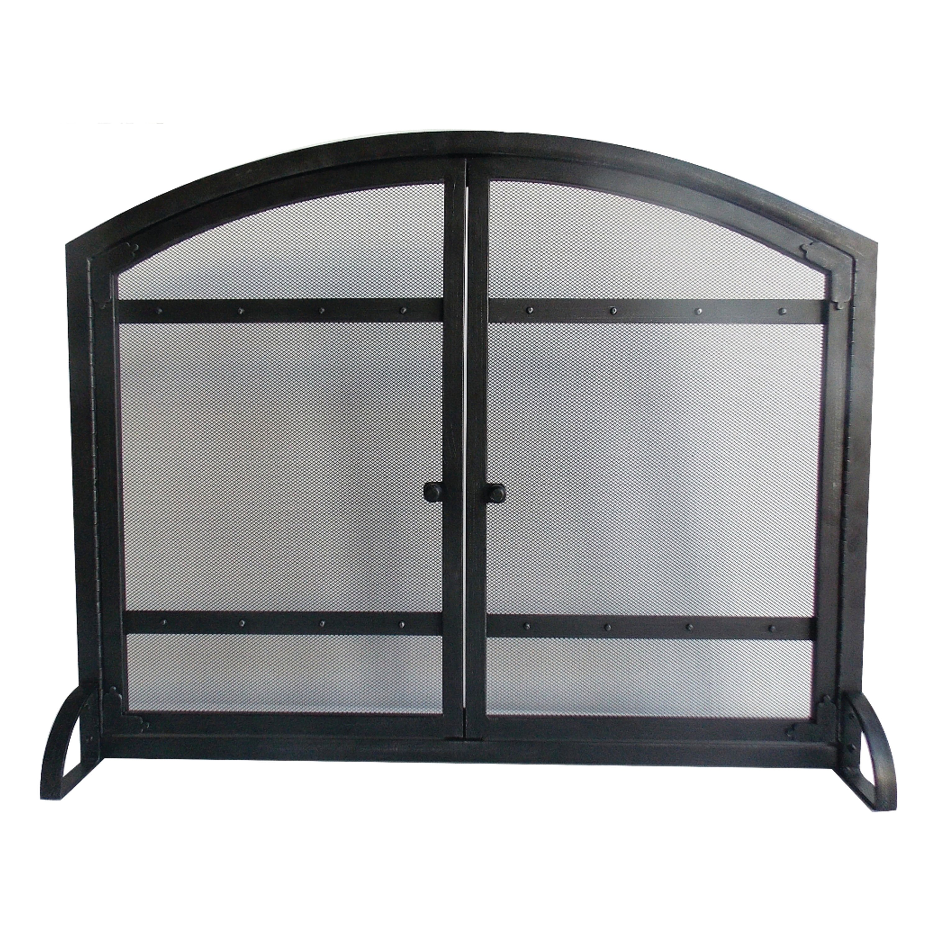 Pleasant Hearth Harper Single Panel Iron Fireplace Screen