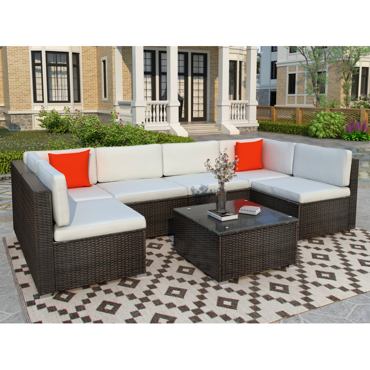 wayfair merton 7 piece sectional