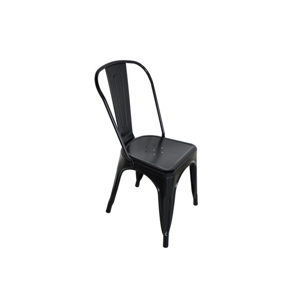 Williston Forge Kalb Steel Stacking Patio Dining Chair Reviews Wayfair