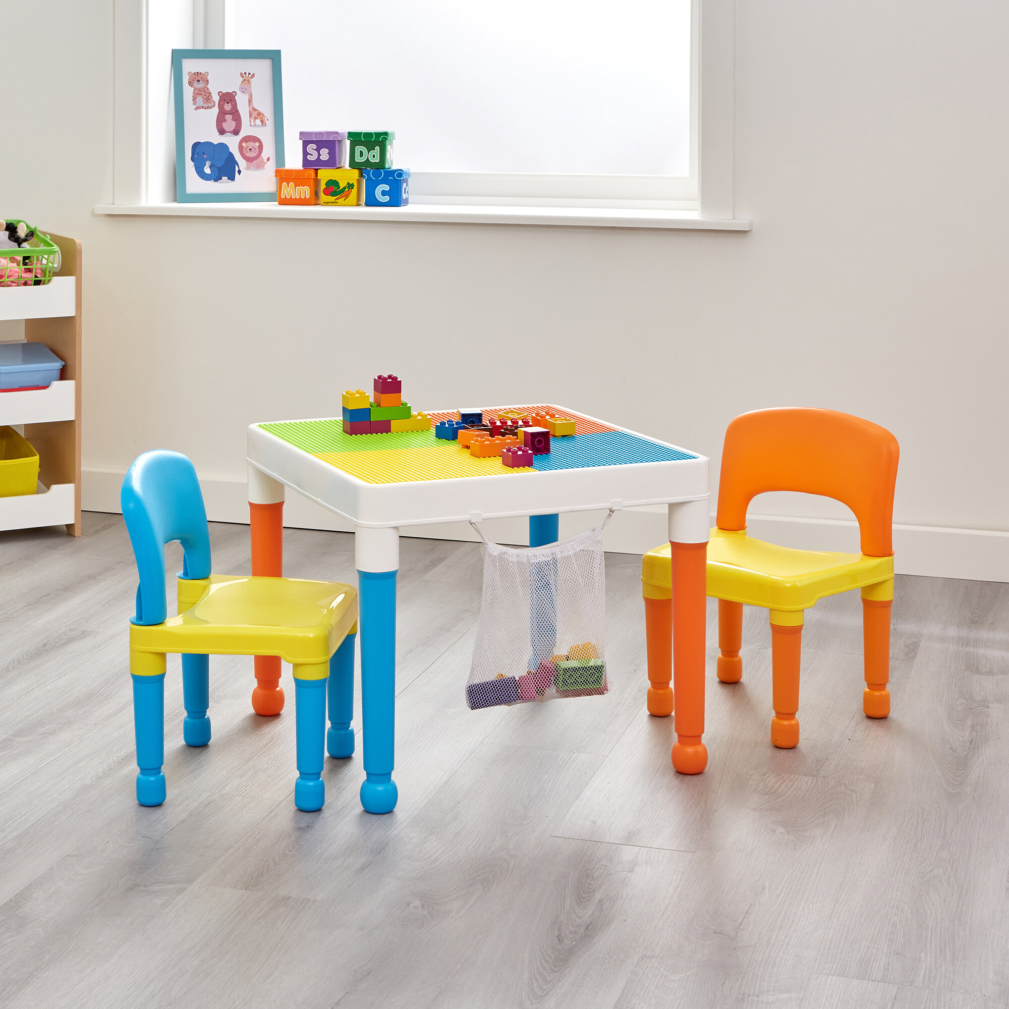 Zoomie Kids Aveliss Childrens 5 Piece Activity Table And Chair Set Wayfaircouk