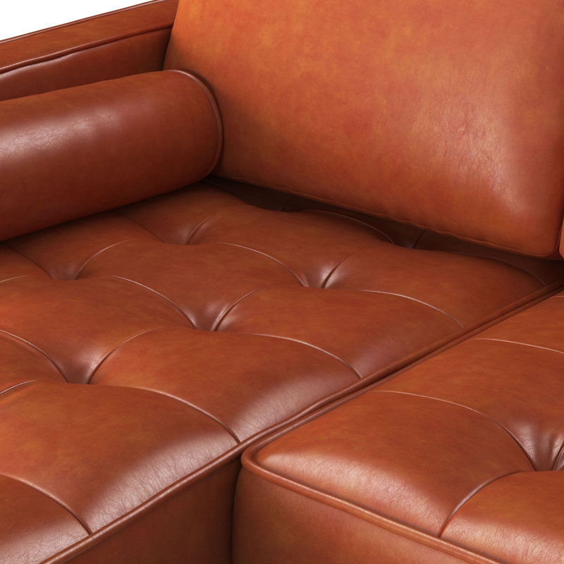 Trent Austin Design Bombay Leather Reversible Modular Sectional