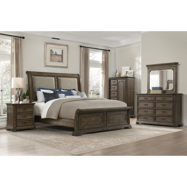 grey sleigh cot bed set