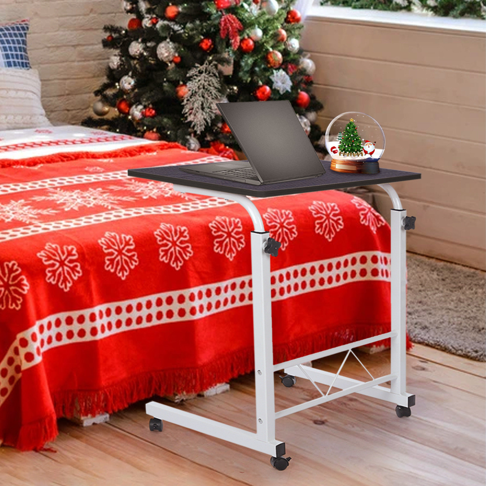 YWANG Height Adjustable Desk Mobile Desk With Universal Wheels Home