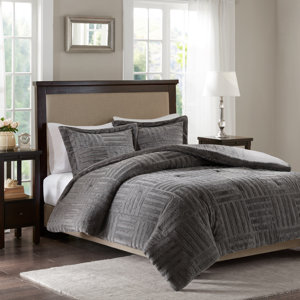 Larkin Fur Down Alternative Comforter Mini Set