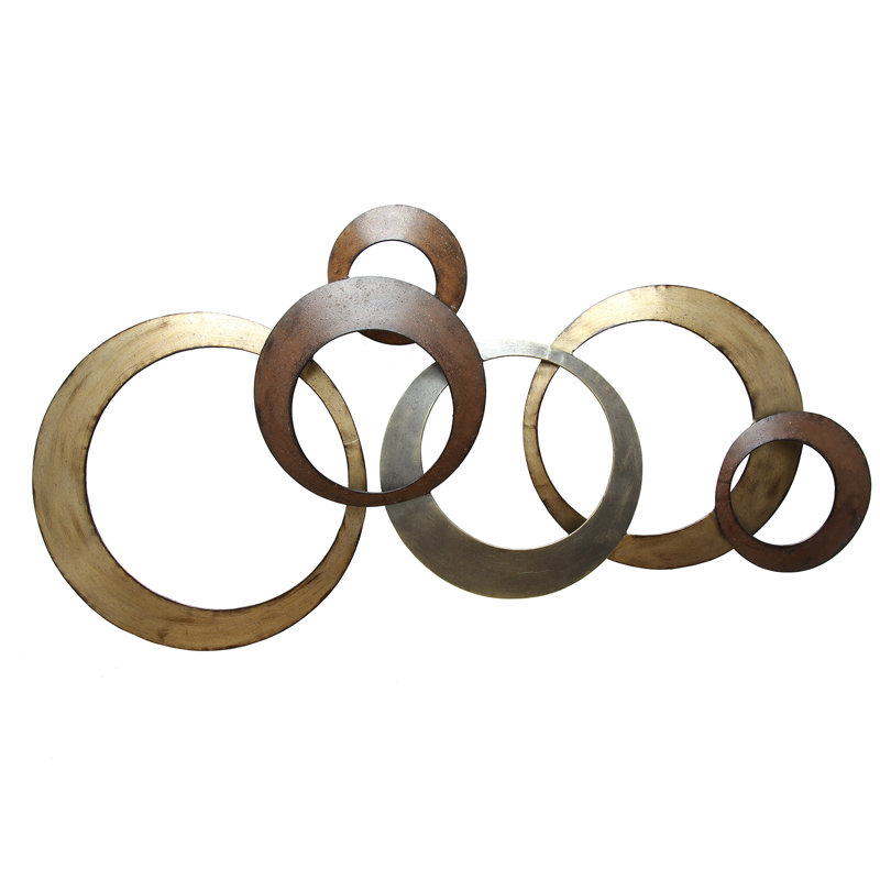 Metal Circle Wall Decor stratton home decor interlocking circles metal wall décor Metal Circle Wall Decor stratton home decor interlocking circles metal wall décor