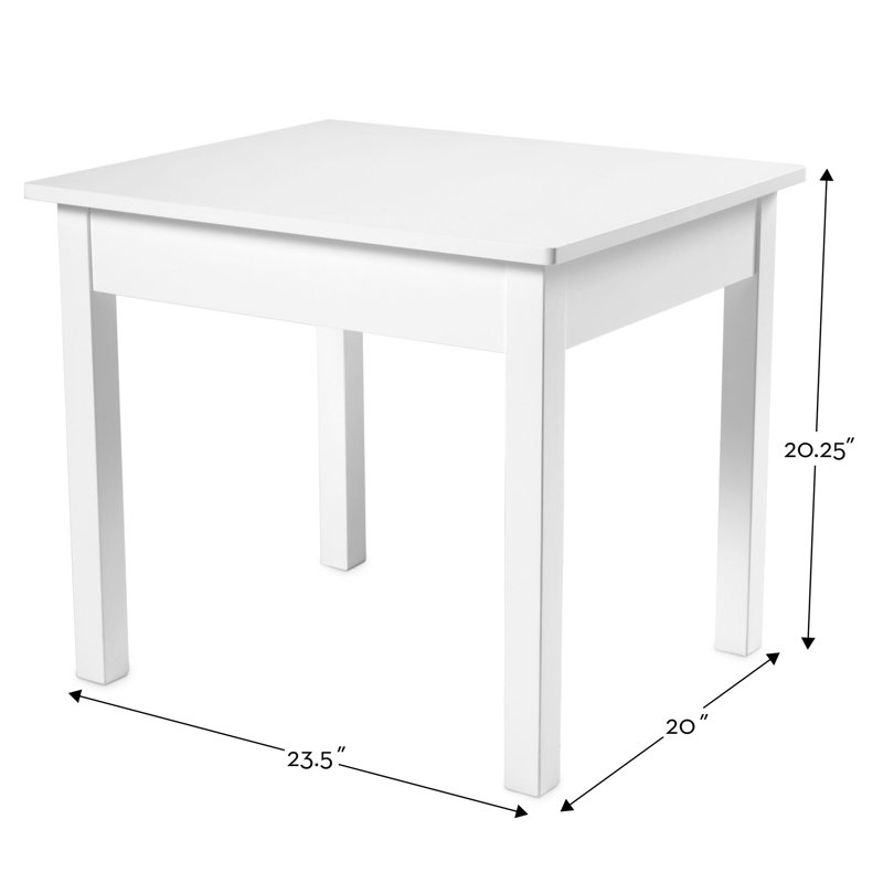 melissa and doug table and chairs white