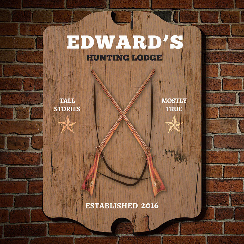Home Wet Bar Hunting Lodge Personalized Man Cave Sign Wall Decor