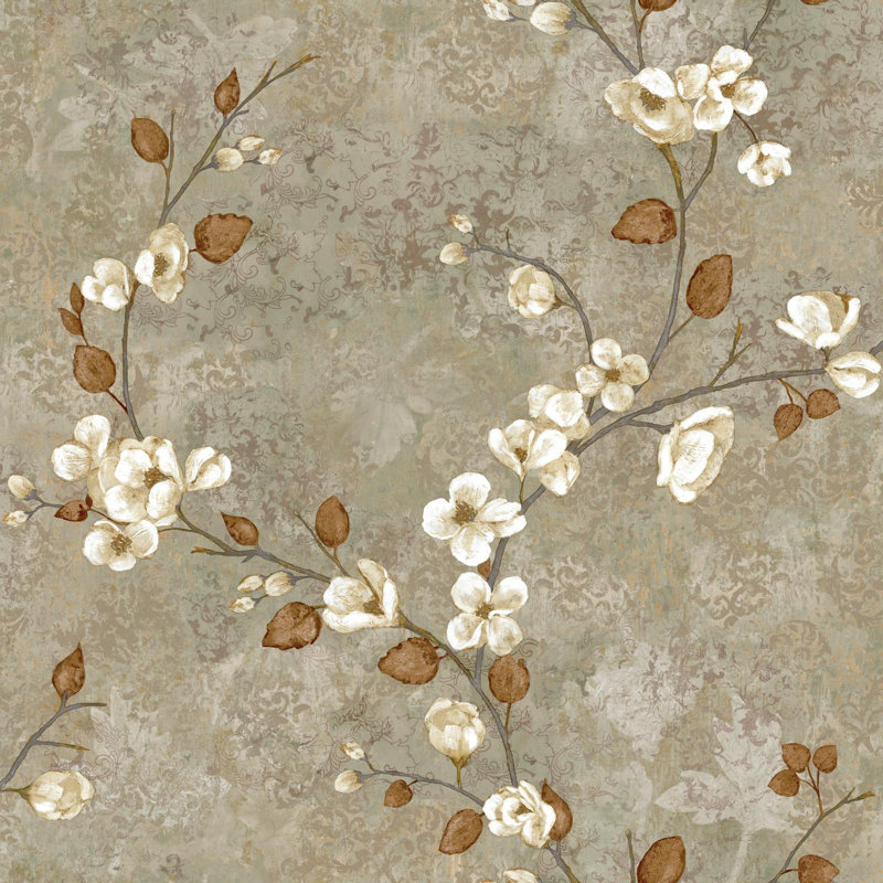Hiltz Dogwood 33 L X 20 5 W Floral Medium Large Wallpaper Roll