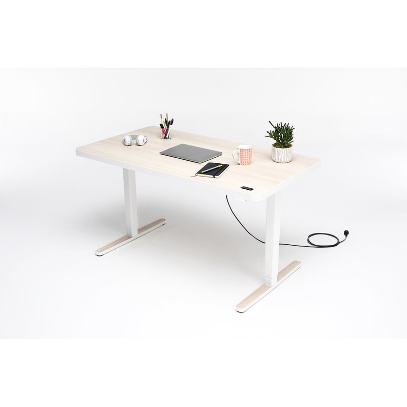 Yaasa Height Adjustable Standing Desk Wayfair Co Uk