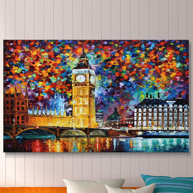 Winston Porter Big Ben London Painting Print On Wrapped Canvas