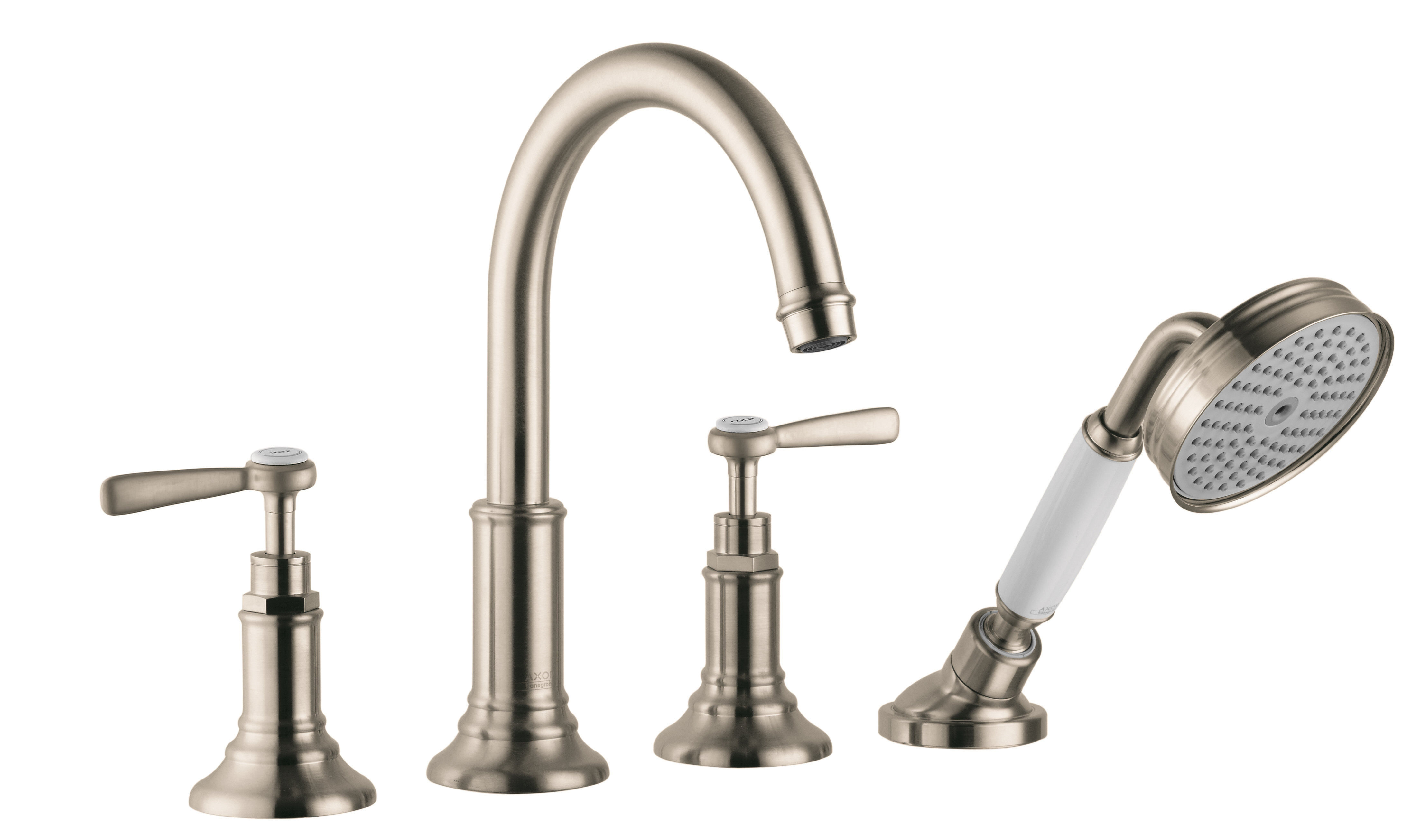 Axor Montreux Two Handle Deck Mounted Roman Tub Faucet With Hand